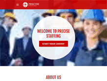 Tablet Screenshot of precisestaffing.com